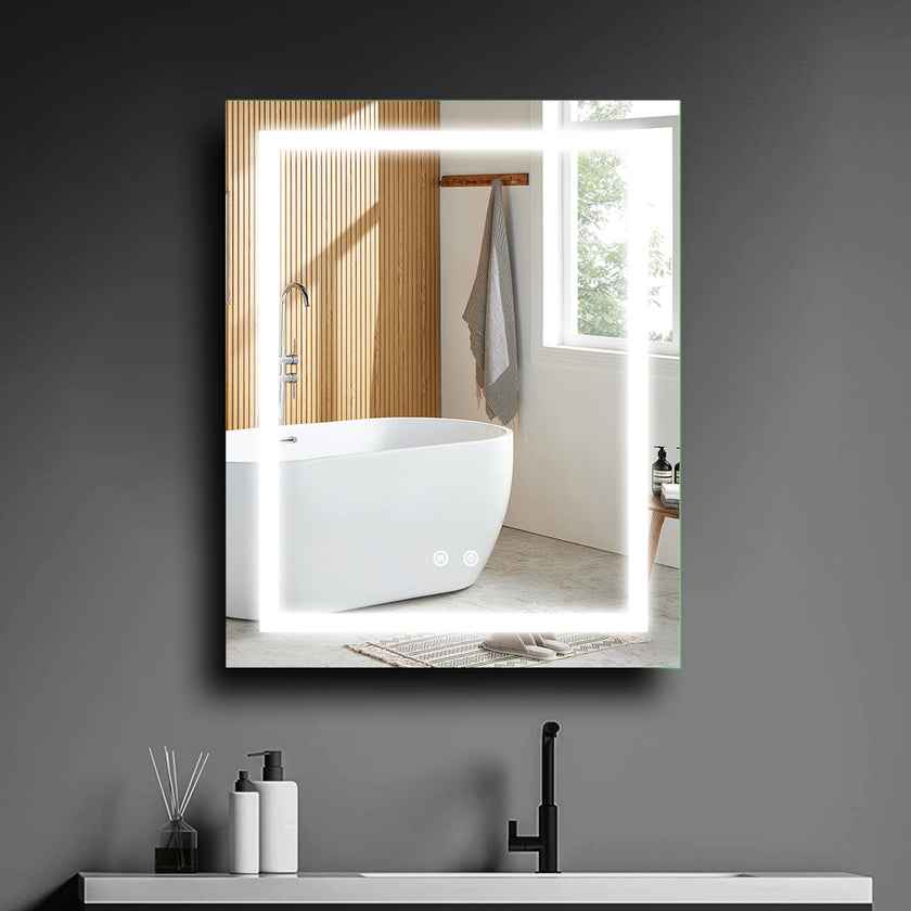 NYSA Rectangular Frameless Custom LED Medicine Cabinet