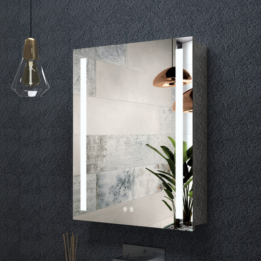 LYRA Rectangular Frameless Custom LED Medicine Cabinet