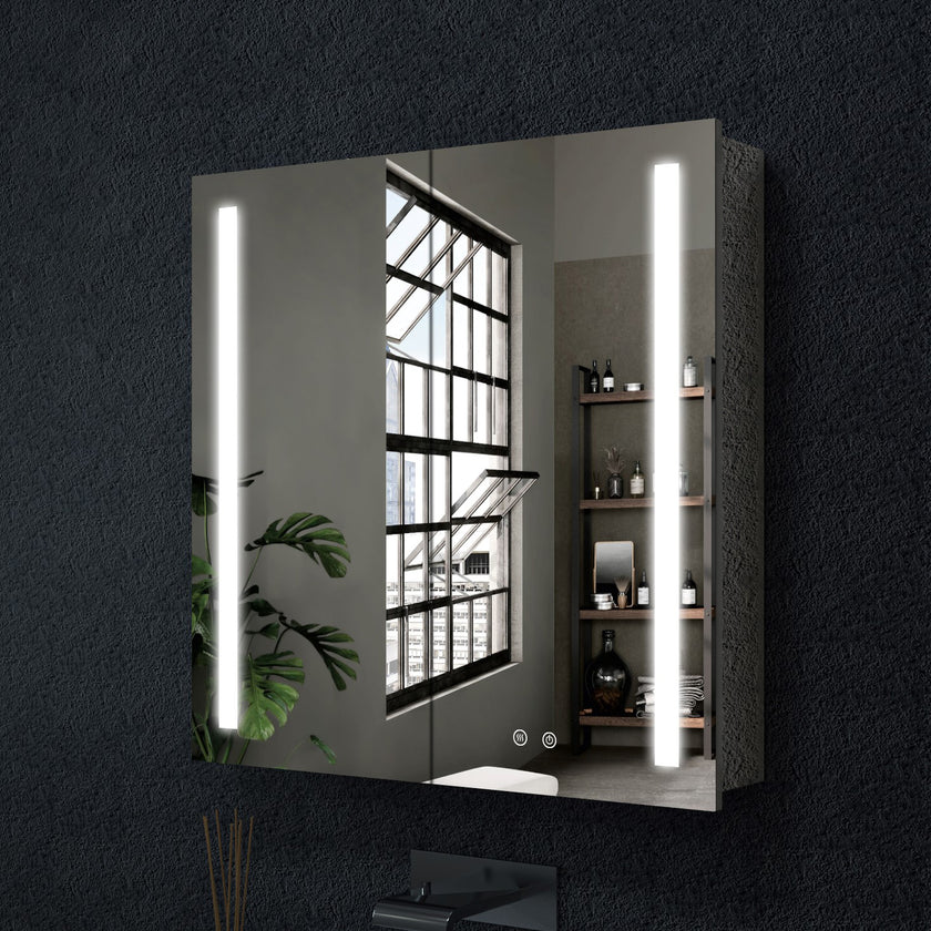 LYRA Rectangular Frameless Custom LED Medicine Cabinet