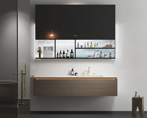 ZIA Rectangular Frameless Custom Sliding LED Medicine Cabinet