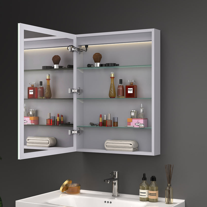 SEIRA Rectangular Frameless Custom LED Medicine Cabinet