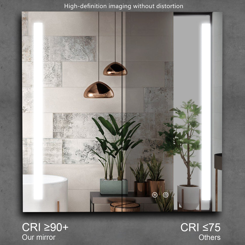 LYRA Rectangular Frameless Custom LED Medicine Cabinet