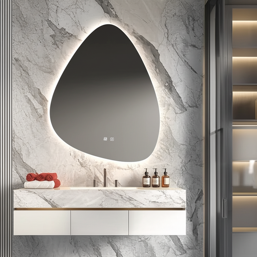 SERENUS Irregular Frameless Custom LED Mirror
