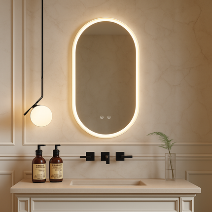 LIMNI Capsule Frameless Custom LED Mirror