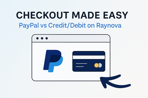 How to Checkout on Raynova: PayPal vs Credit/Debit Card