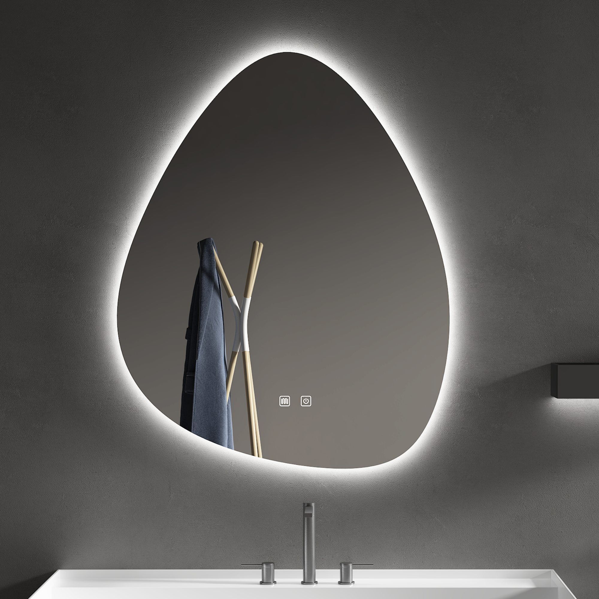 Irregular Framed Mirror – Custom LED Mirror