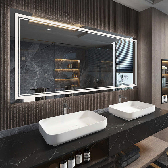 Rectangular LED Mirror