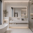 GLYNTI Rectangular Wooden Framed Custom LED Mirror | NEW ARRIVAL