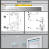GLOWY Rectangular Frameless LED Mirror with Edge LED Light | Ship today mirror