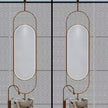 CELESTE Hanging Rod Capsule Metal Framed Custom LED Mirror