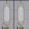 CELESTE Hanging Rod Capsule Metal Framed Custom LED Mirror