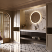 SHINEY Round Frameless LED Mirror with Edge LED Light | Ship today mirror
