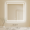 RAY Rectangular Frameless LED Mirror with Front light and Backlit | Ship today mirror