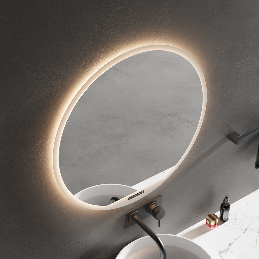 ASTRO Round Acrylic Framed LED Mirror