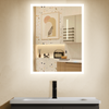 GLOWY Rectangular Frameless LED Mirror with Edge LED Light | Ship today mirror