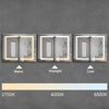 NYSA Rectangular Frameless Custom LED Medicine Cabinet