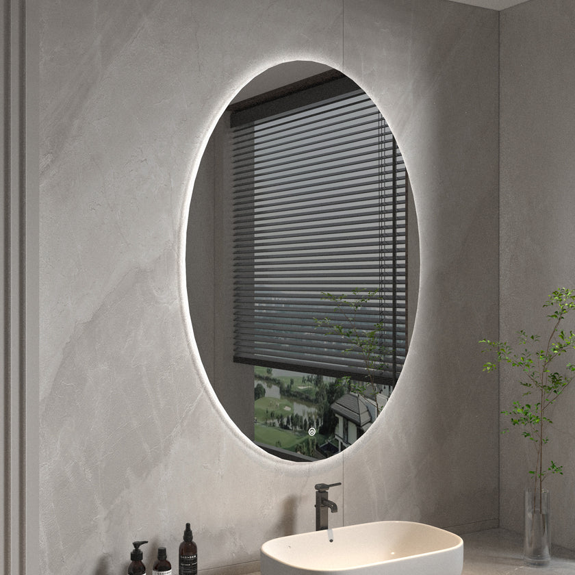 RADIANT Oval Frameless Custom LED Mirror