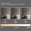 SEIRA Rectangular Frameless Custom LED Medicine Cabinet
