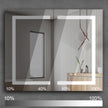 NYSA Rectangular Frameless Custom LED Medicine Cabinet