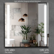 LYRA Rectangular Frameless Custom LED Medicine Cabinet