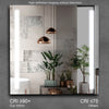 LYRA Rectangular Frameless Custom LED Medicine Cabinet