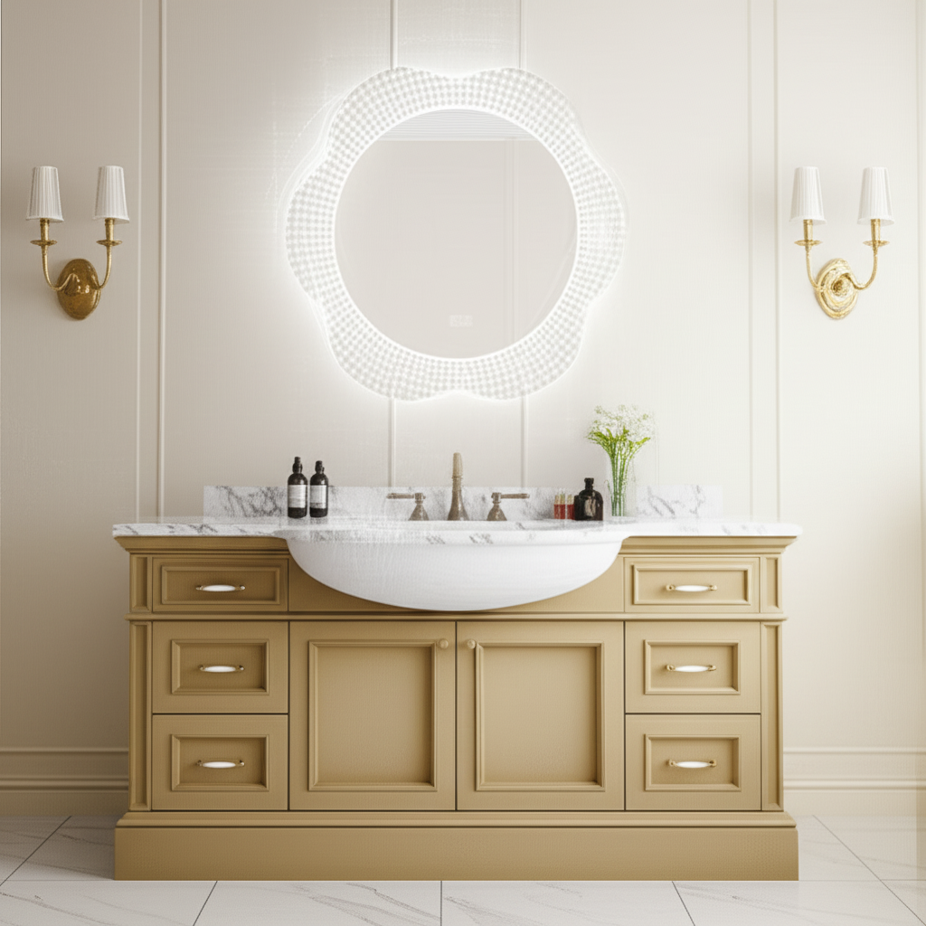 ARGON Round Acrylic Framed LED Mirror