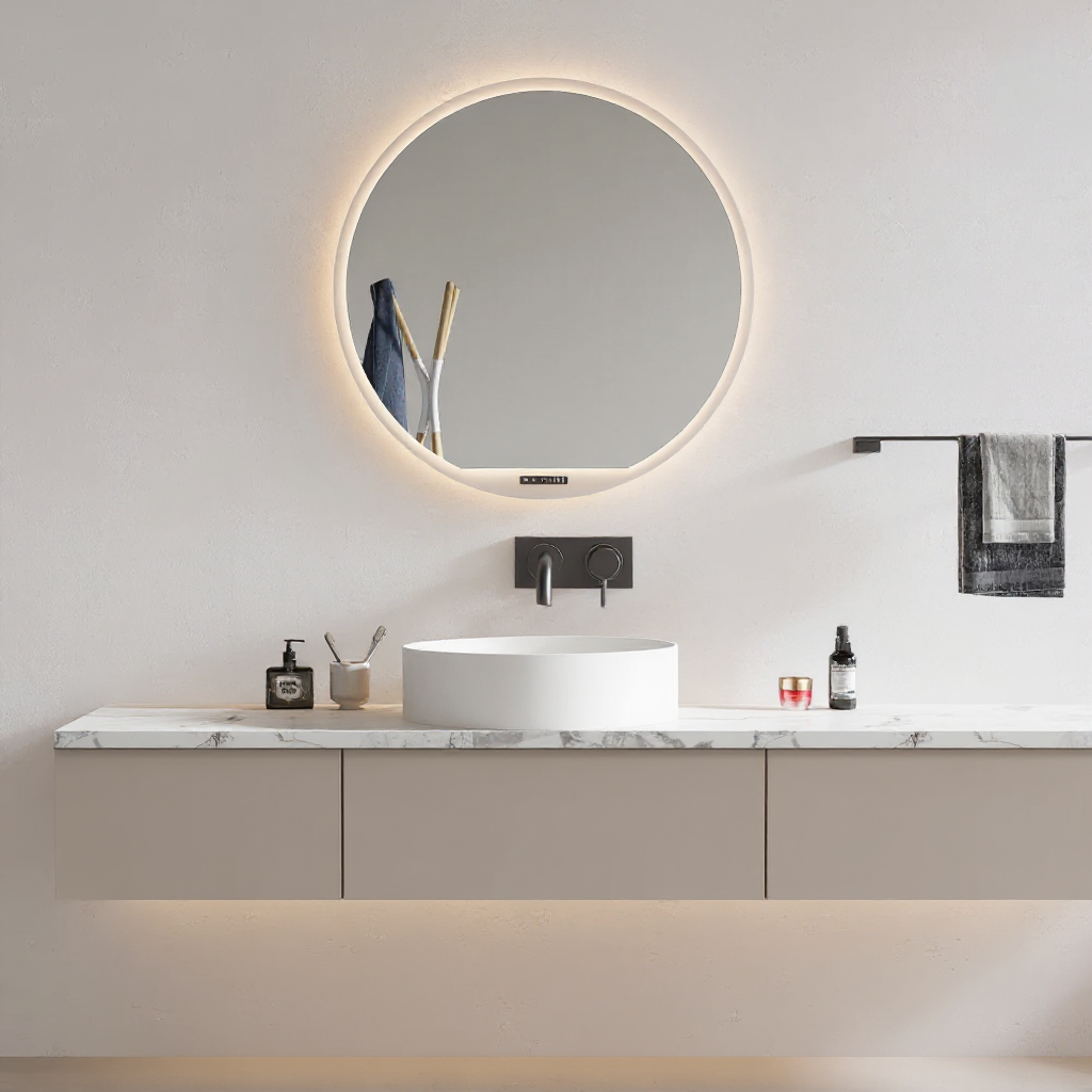 ASTRO Round Acrylic Framed LED Mirror