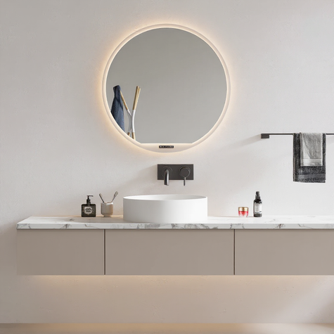 ASTRO Round Acrylic Framed LED Mirror