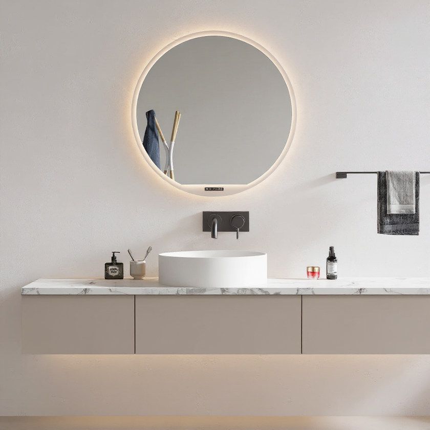 ASTRO Round Acrylic Framed LED Mirror