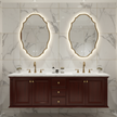 BRILLO Irregular Metal Framed Custom LED Mirror