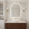 ETHEREAL Arched Frameless Custom LED Mirror
