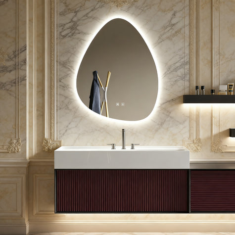 SERENUS Irregular Frameless Custom LED Mirror