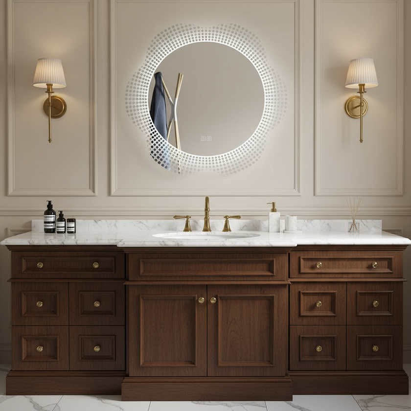ARGON Round Acrylic Framed LED Mirror