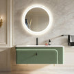 VIREO Round Acrylic Framed LED Mirror