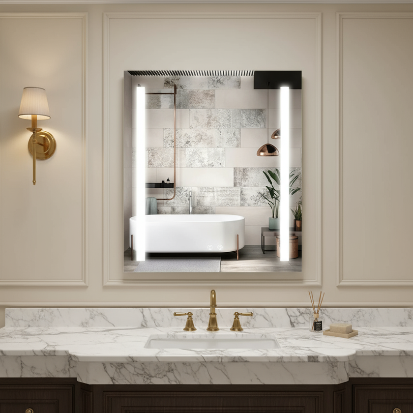 LYRA Rectangular Frameless Custom LED Medicine Cabinet