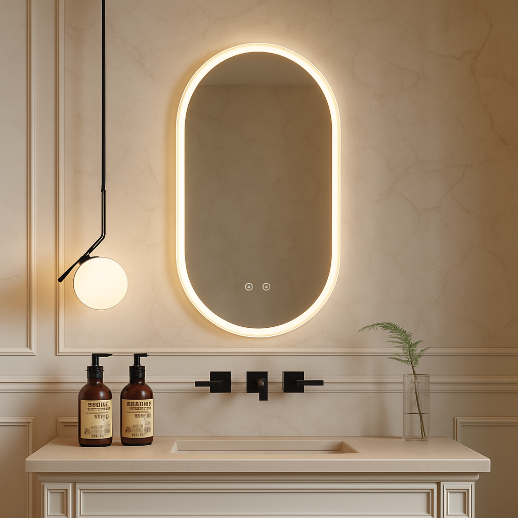 LIMNI Capsule Frameless Custom LED Mirror