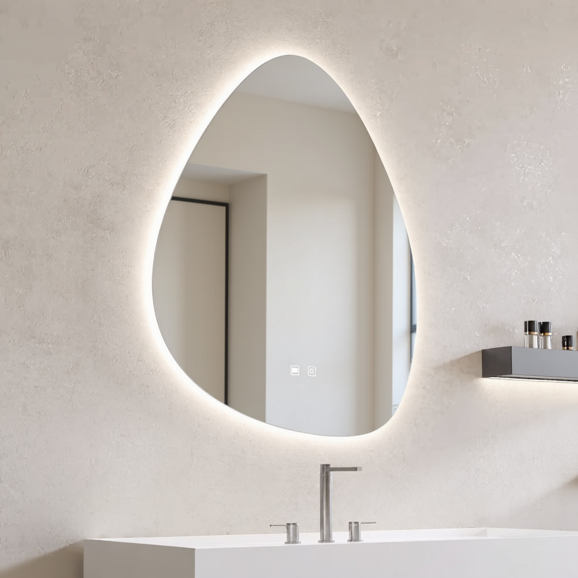 SERENUS Irregular Frameless Custom LED Mirror