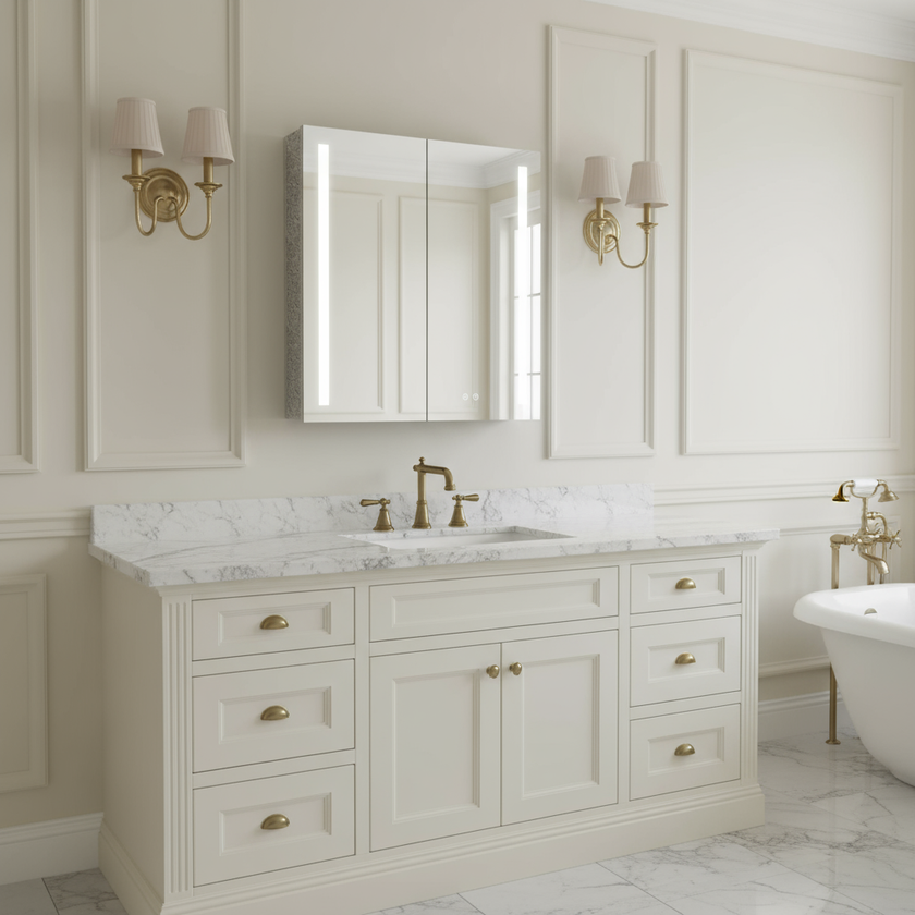 LYRA Rectangular Frameless Custom LED Medicine Cabinet