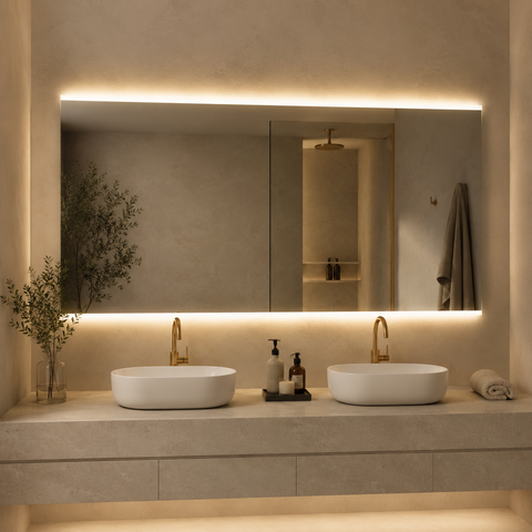 ARGONI Rectangular Frameless Custom LED Mirror