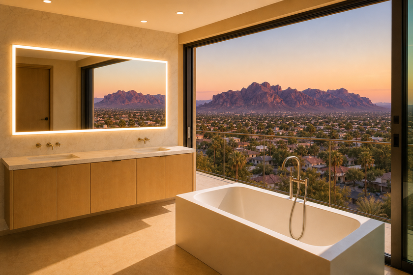 Raynova custom LED mirror for Mesa, AZ