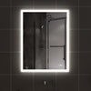 GLOWY Rectangular Frameless LED Mirror with Edge LED Light | Ship today mirror