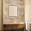 MINER Aluminum Framed LED Mirror with Edge LED Light | Ship today mirror