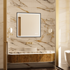 MINER Aluminum Framed LED Mirror with Edge LED Light | Ship today mirror