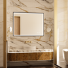 MINER Aluminum Framed LED Mirror with Edge LED Light | Ship today mirror