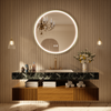 LITEY Aluminum Framed Round LED Mirror with Edge LED Light | Ship today mirror
