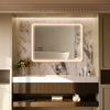 FLASHY Aluminum Framed Rounded LED Mirror with Front Light | Ship today mirror