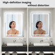 RAY Rectangular Frameless LED Mirror with Front light and Backlit | Ship today mirror