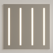 Frameless Rectangular 4 LED Stripe Mirror (Special Item 1)
