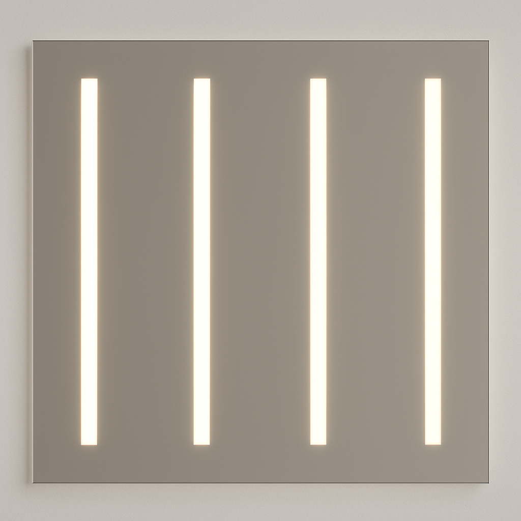Frameless Rectangular 4 LED Stripe Mirror (Special Item 1)