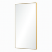 Brushed Brass Framed Rectangular Mirror